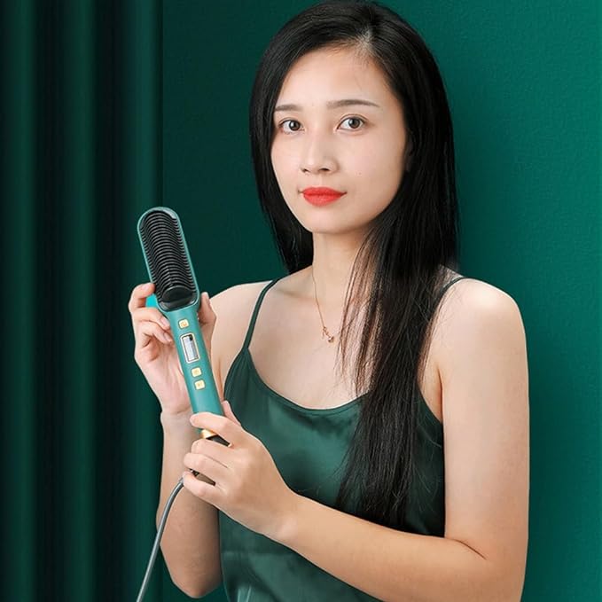 Hair Straightener Comb | Quick Heat Anti-Frizz Styling Tool UAE