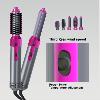 Hot Air Brush 5-in-1 – Your All-in-One Hair Styling Solution!